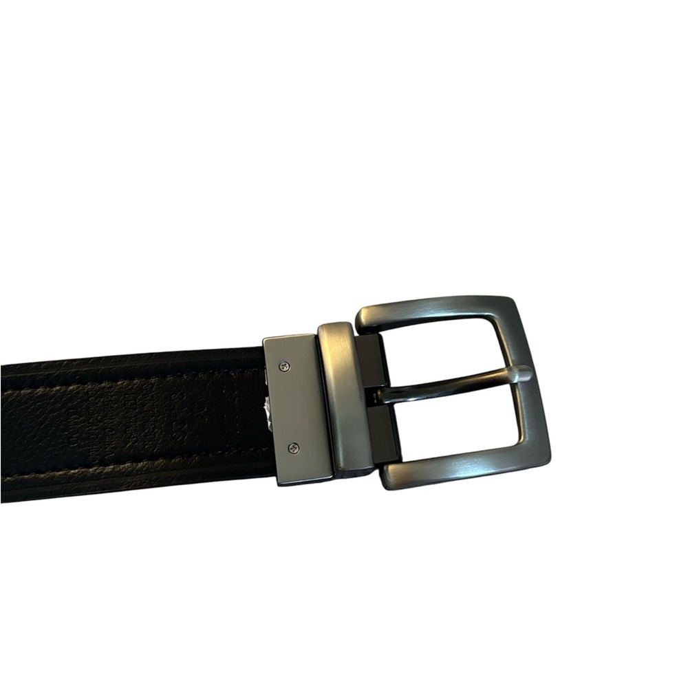 Columbia Men's Reversible Brown and Black Leather Belt - Picture 5 of 7